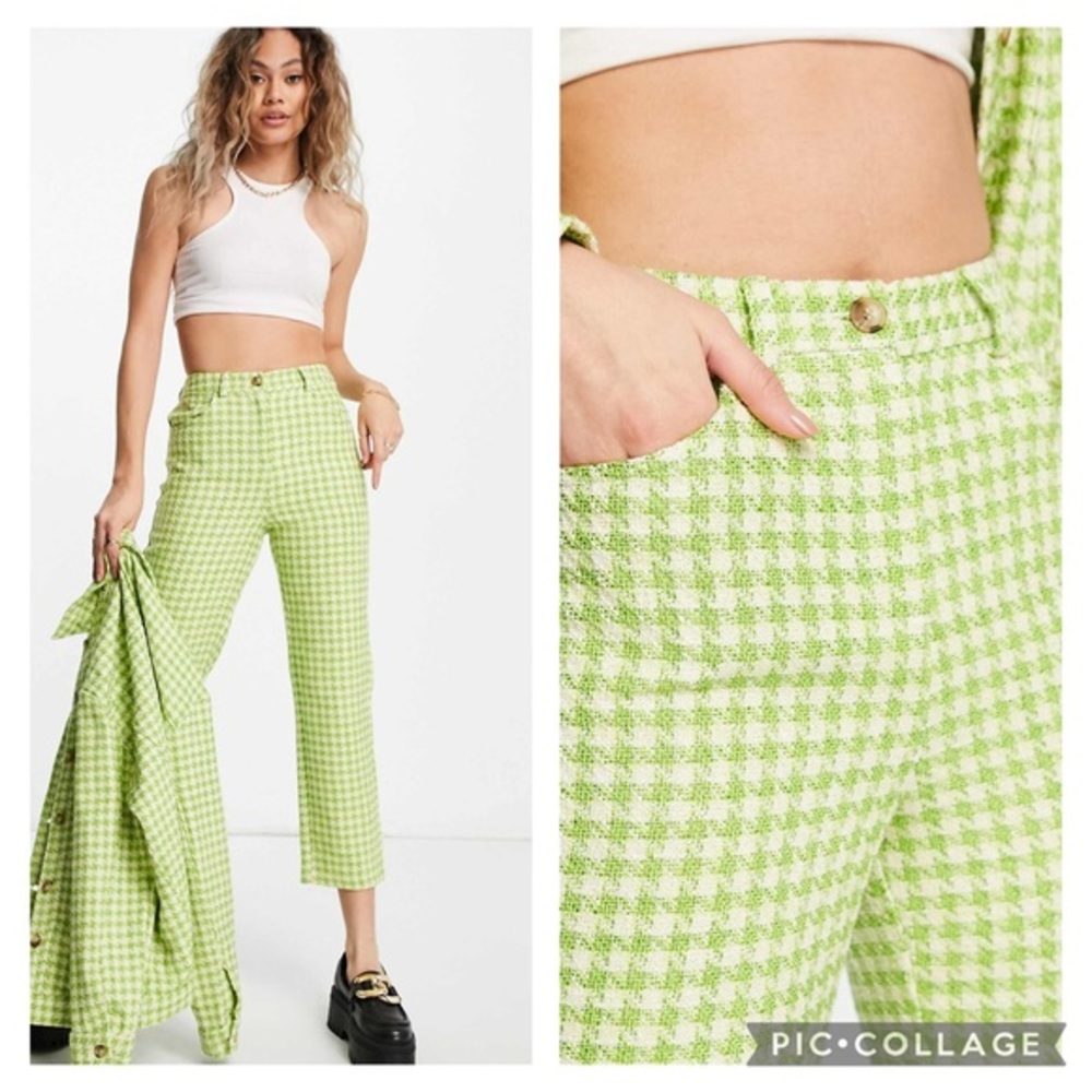 Topshop Boucle Ankle Pants in Multi Sz4